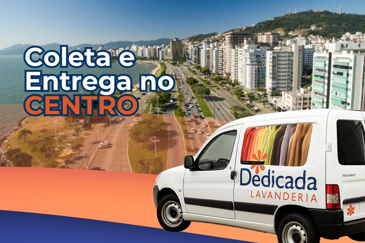 Lavanderia no Centro Coleta e Entrega Roupas