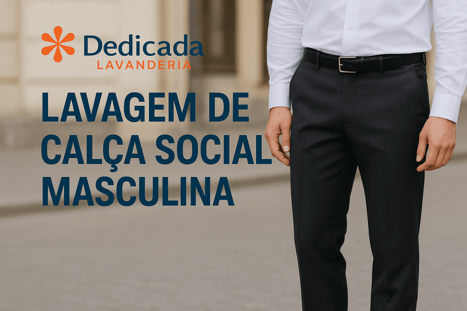 Lavanderia Florianópolis Lavagem Calça Social Masculina