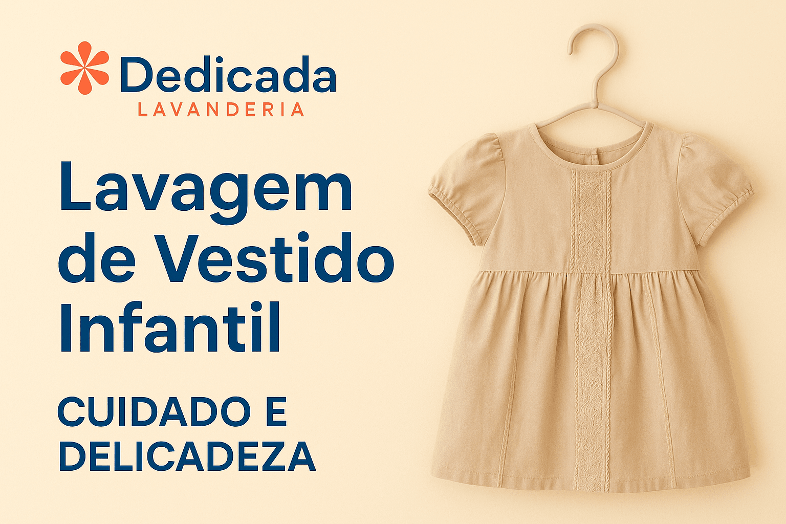 Lavanderia Florianópolis Lavagem Vestido Infantil