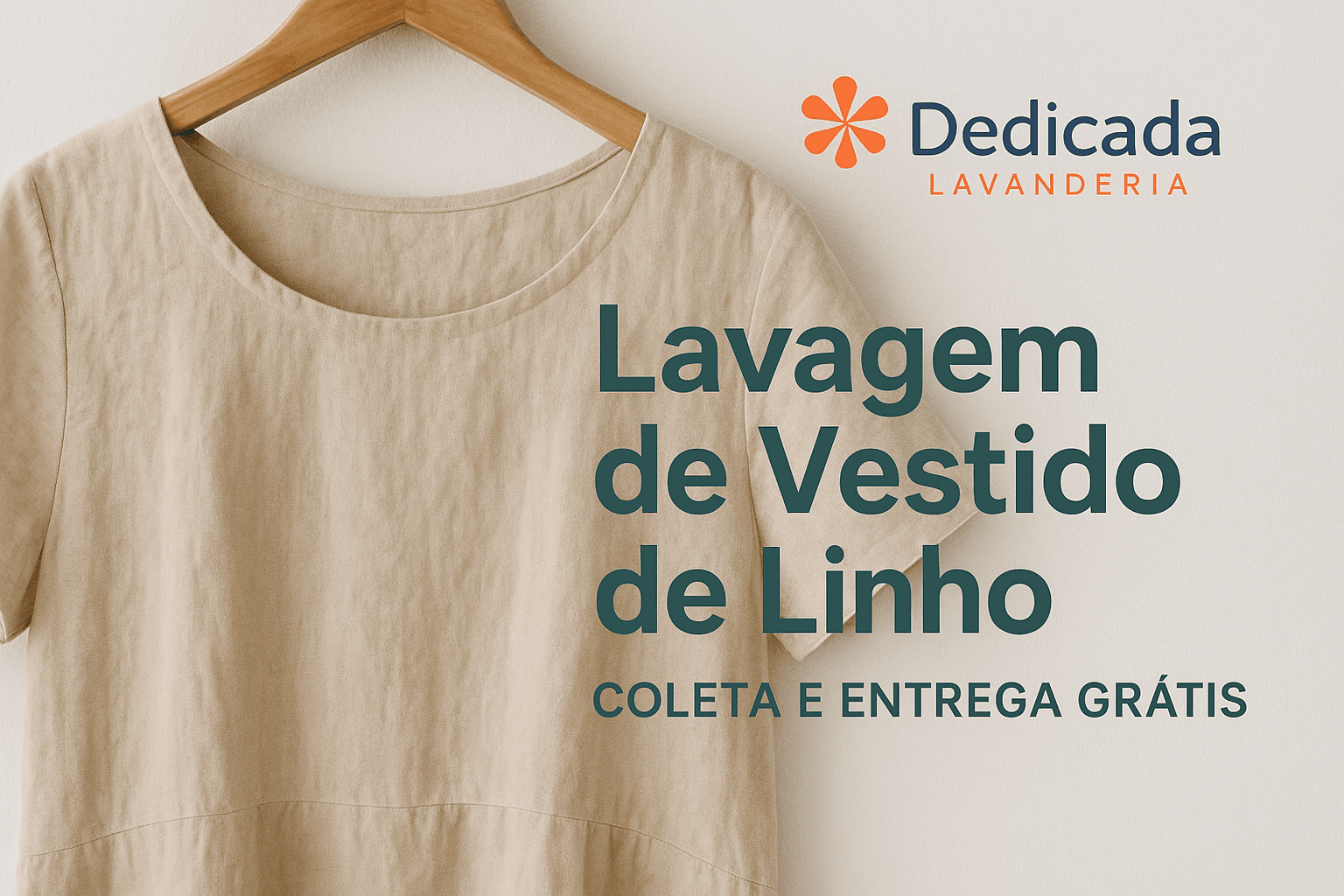 Lavanderia Florianópolis Lavagem Vestido de Linho
