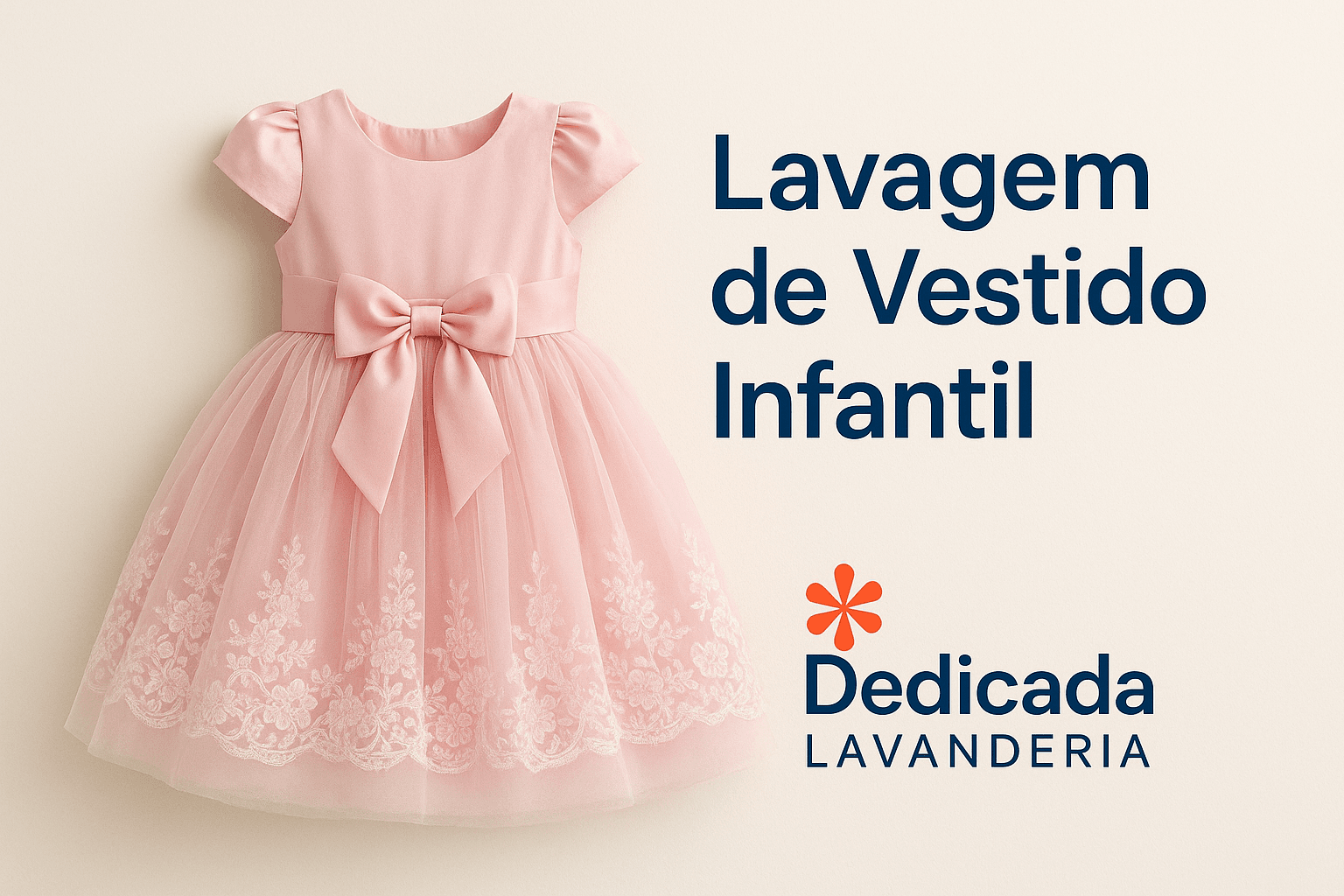 Lavanderia Florianópolis Lavagem Vestido Infantil