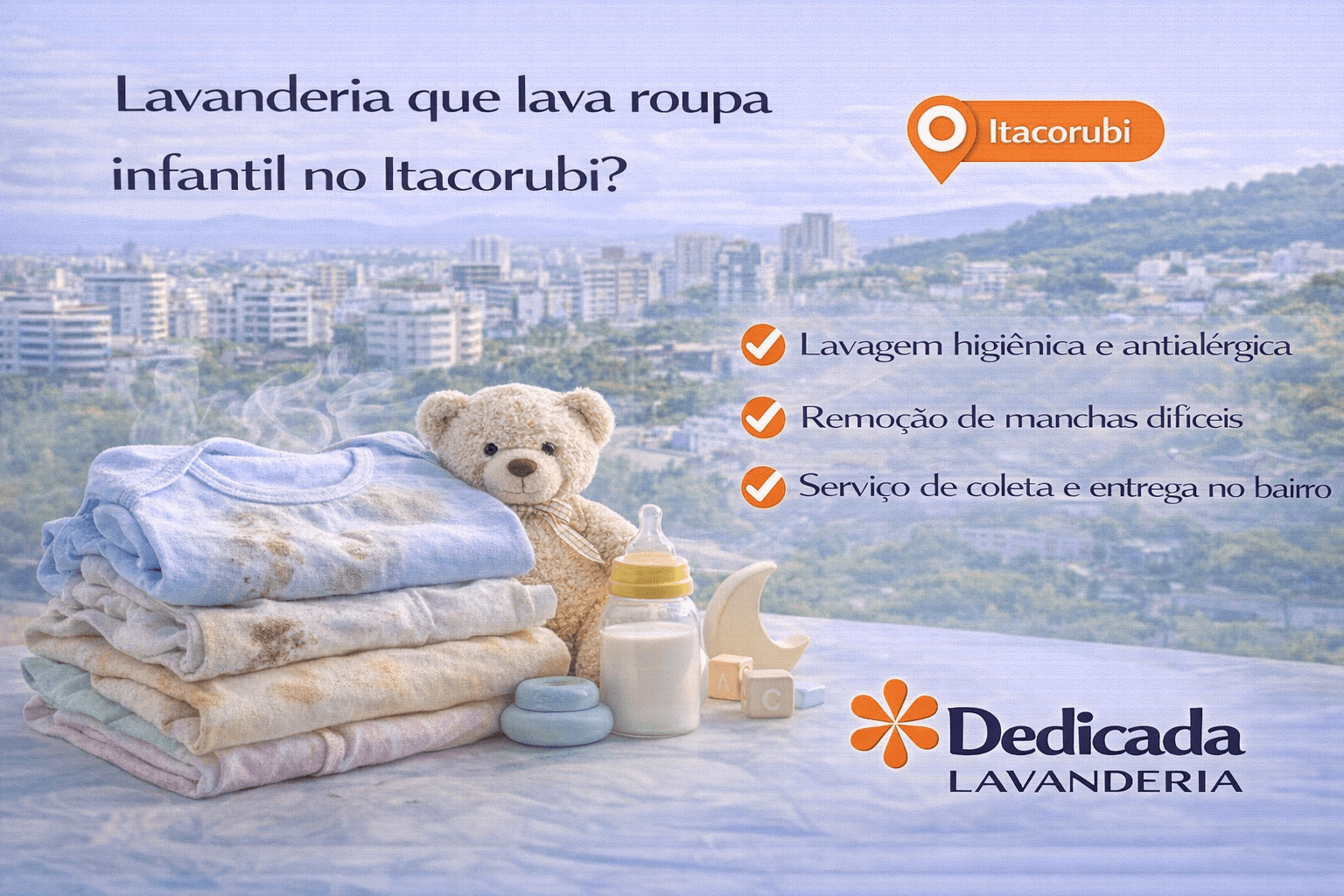 Lavanderia Florianópolis lavanderia que lava roupa infantil no Itacorubi