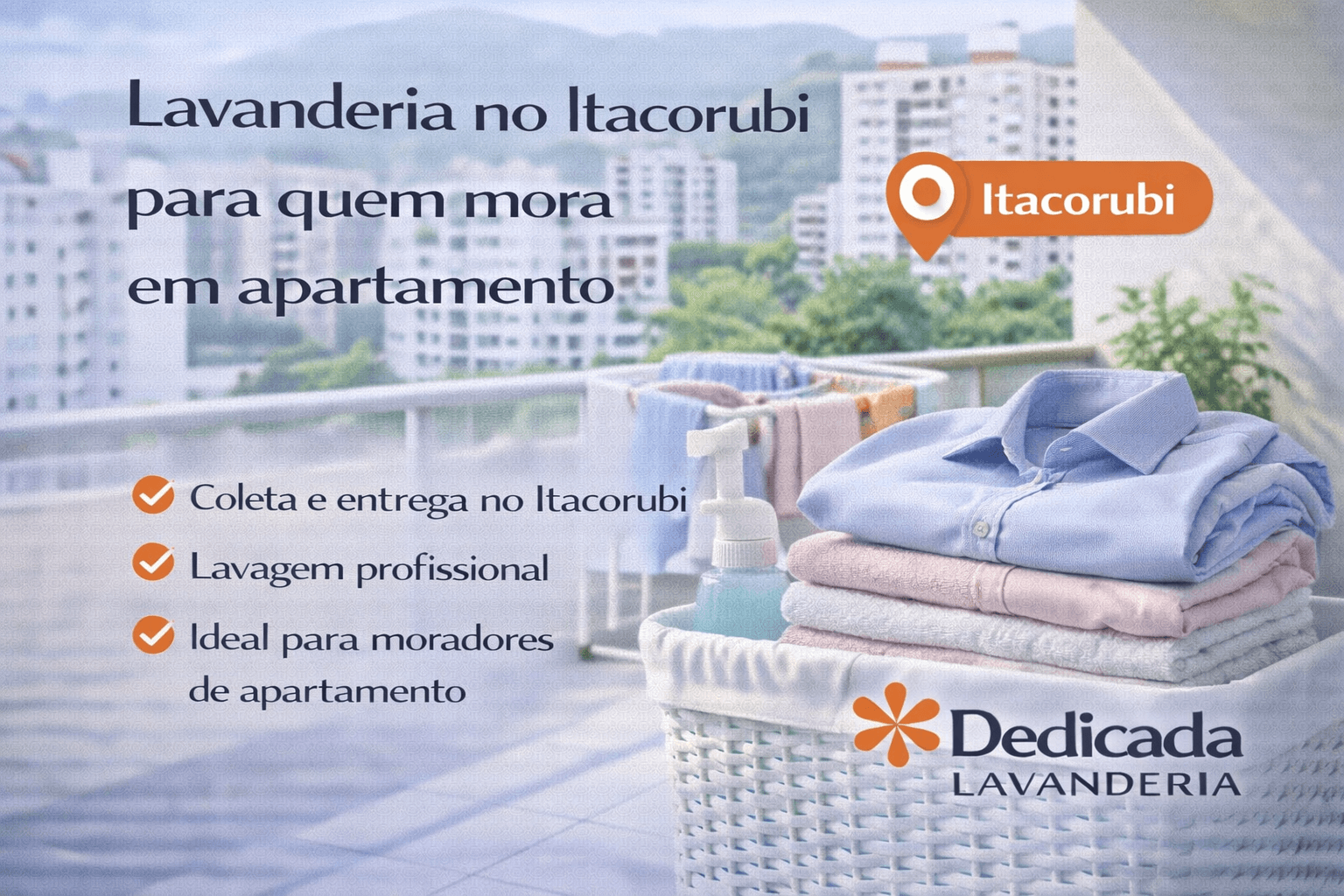 Lavanderia Florianópolis para quem mora em apartamento Itacorubi