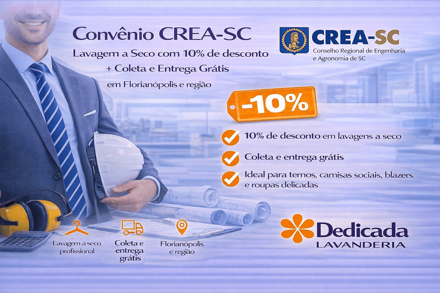 Lavanderia Florianópolis Convênio CREA