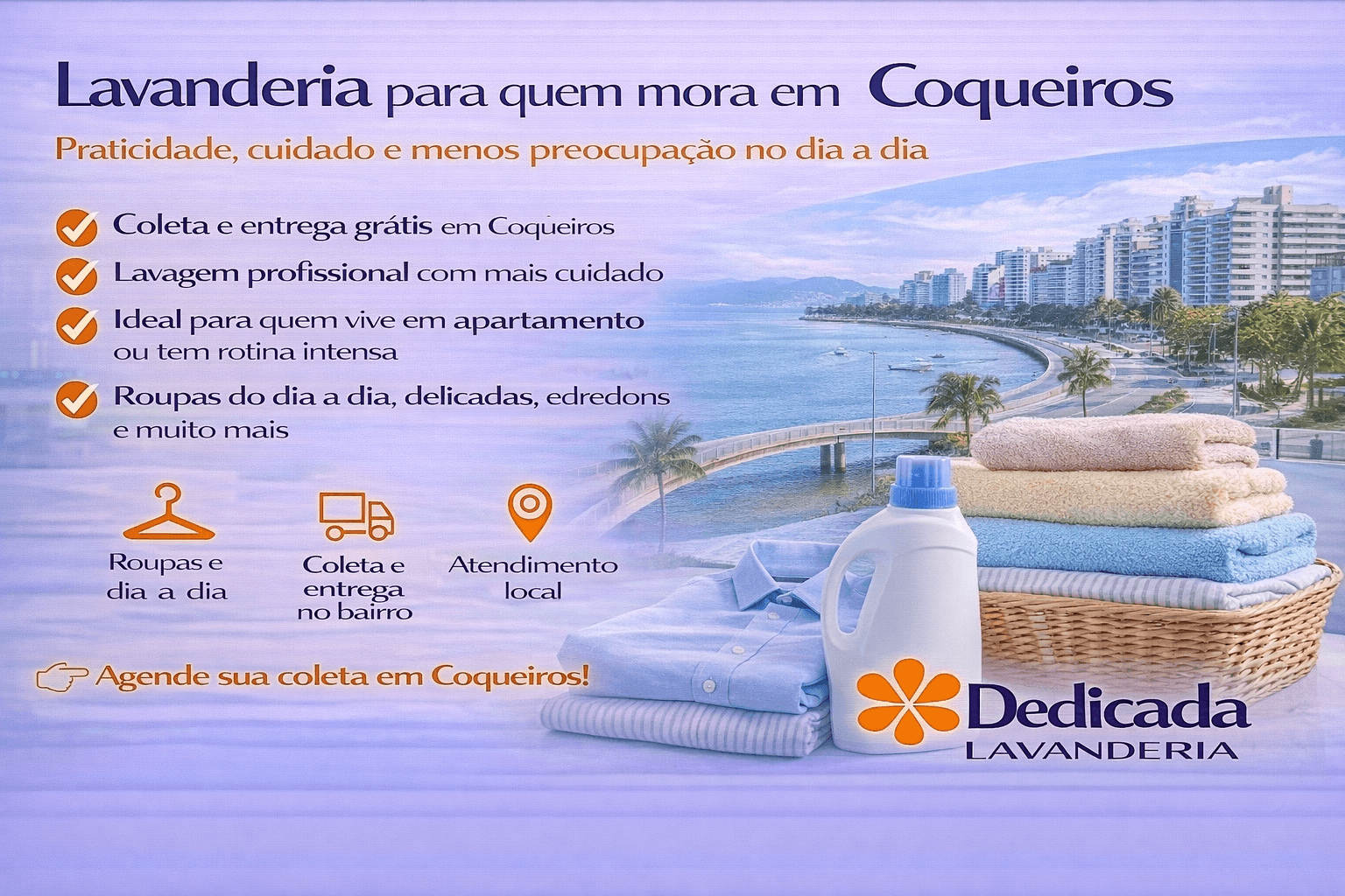 Lavanderia Florianópolis lavanderia para quem mora em Coqueiros