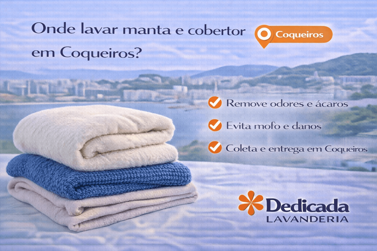 Lavanderia Florianópolis Onde Lavar Manta e Cobertor em Coqueiros