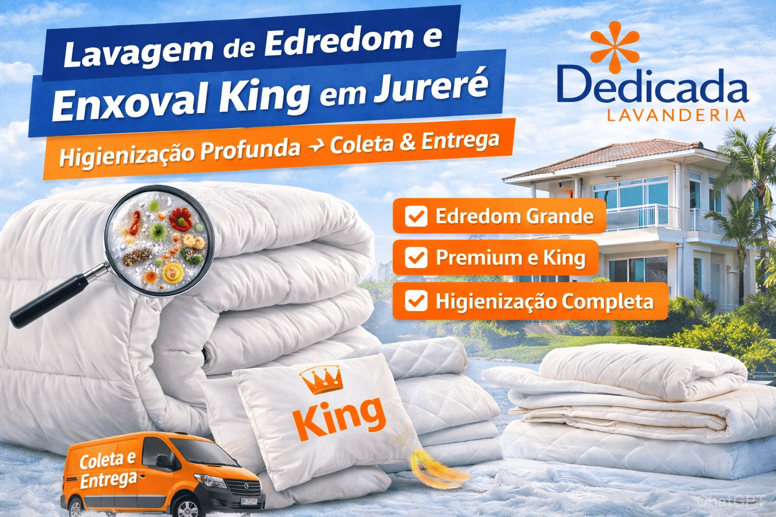 Lavanderia Jurerê Lavagem Edredom King