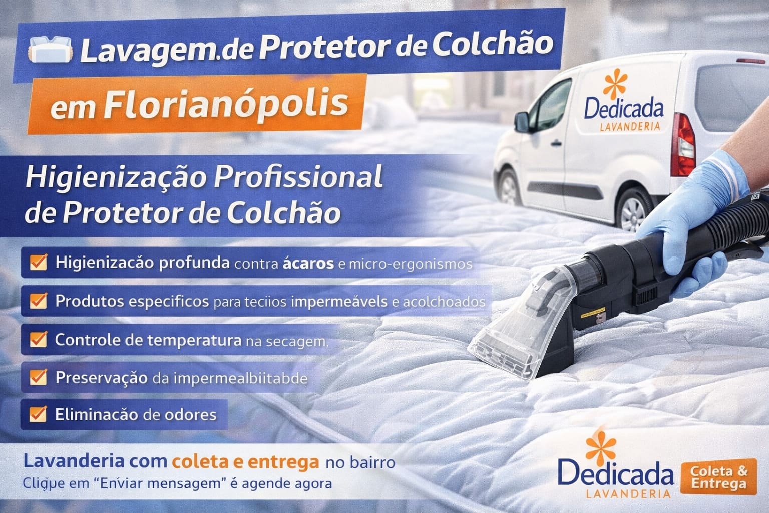 Lavanderia Florianópolis Capa de Colchão