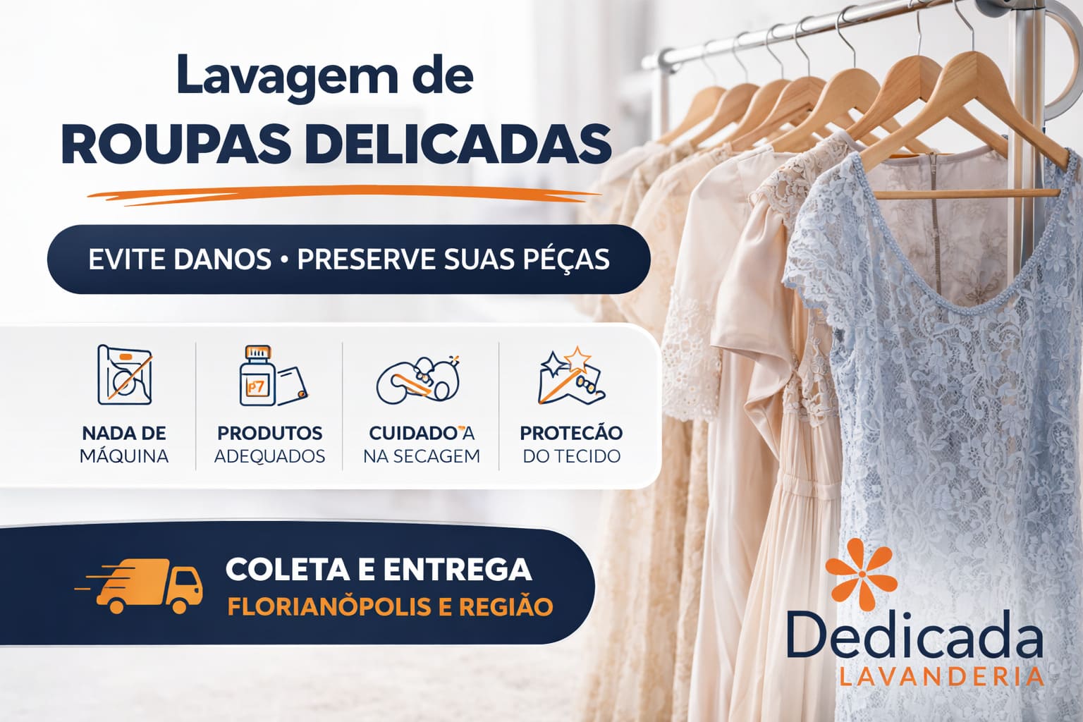 Lavanderia Florianópolis Lavagem Roupas Delicadas