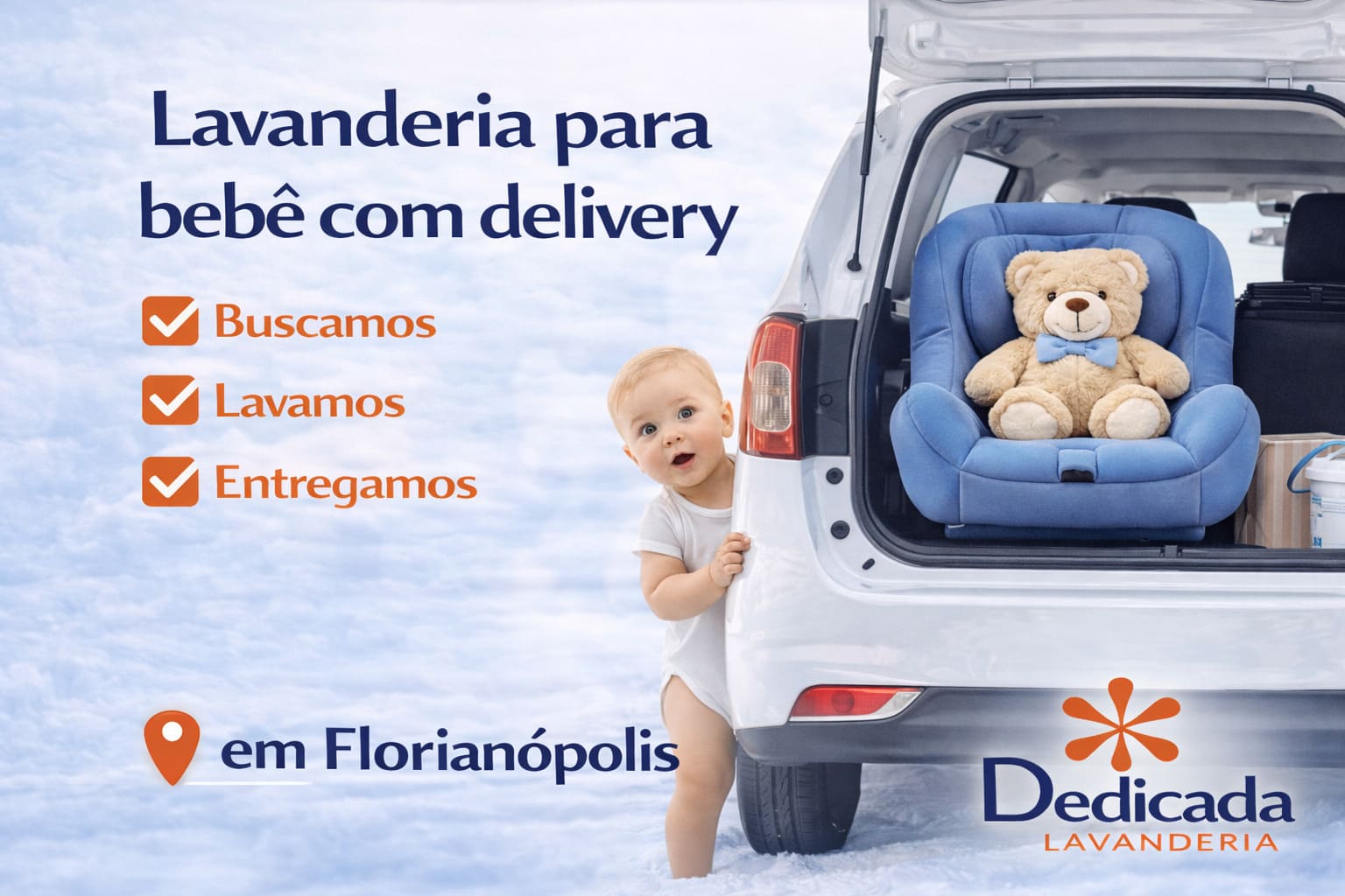 Lavanderia Florianópolis Lavanderia Para Bebês com Delivery Florianópolis