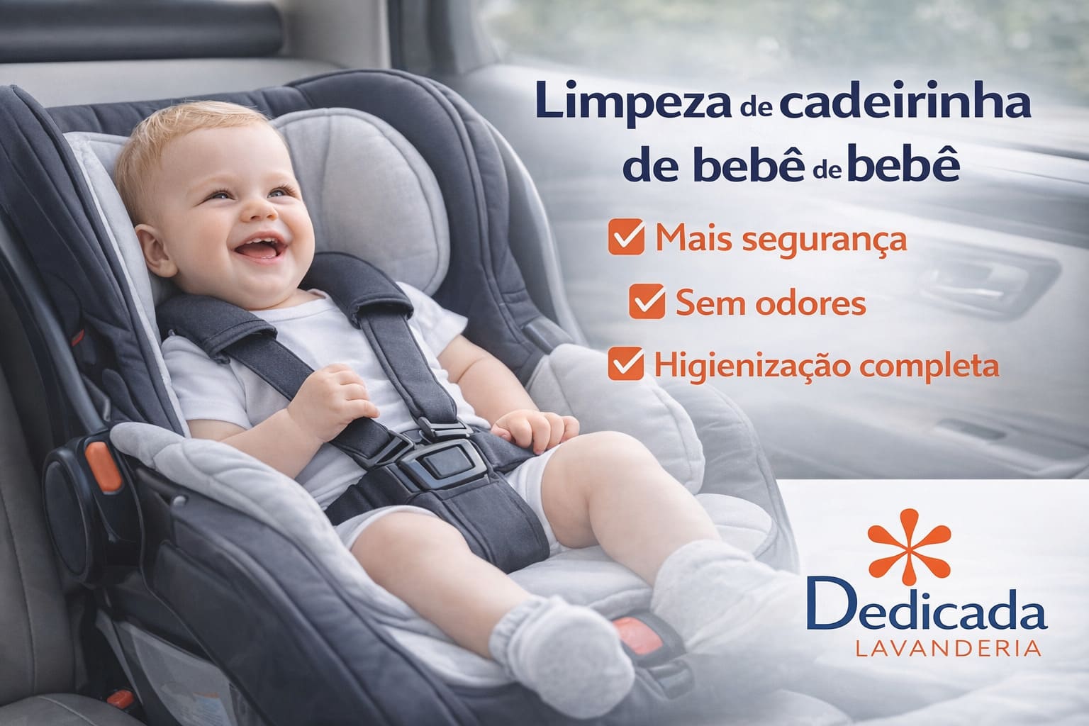Lavanderia Florianópolis Limpeza Cadeirinha de Bebê