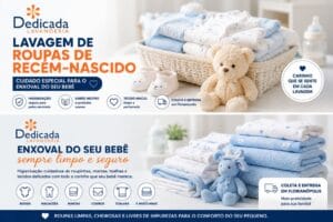 Lavanderia Florianópolis Enxoval de Nenem