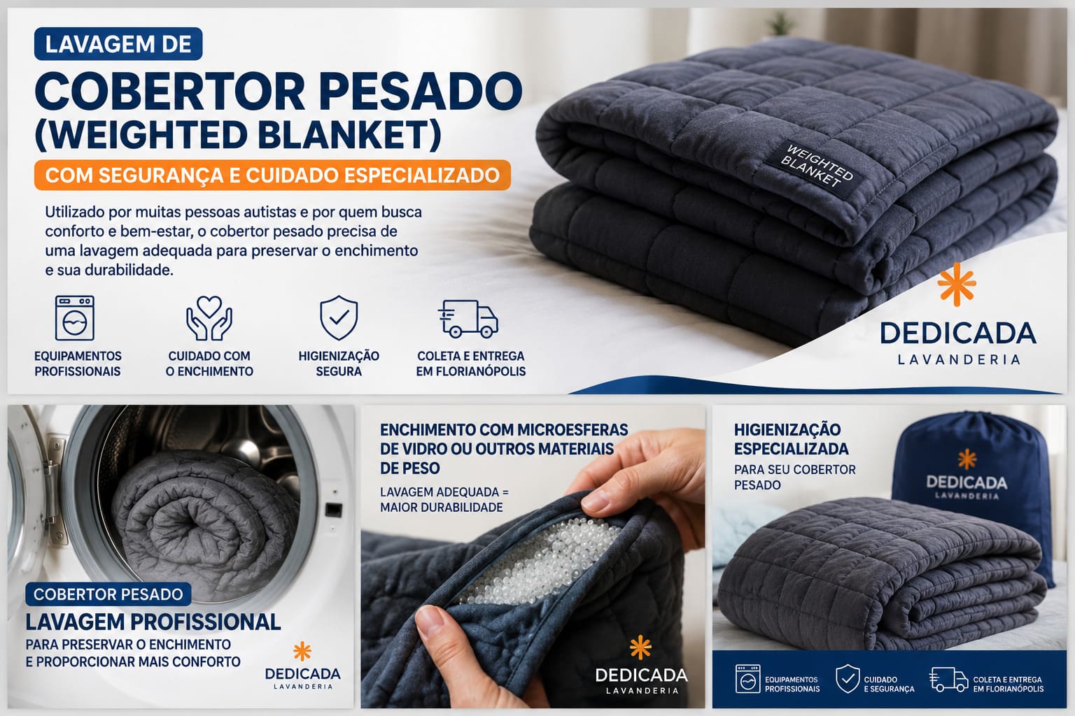 Lavanderia Florianópolis Lavar Cobertor Pesado