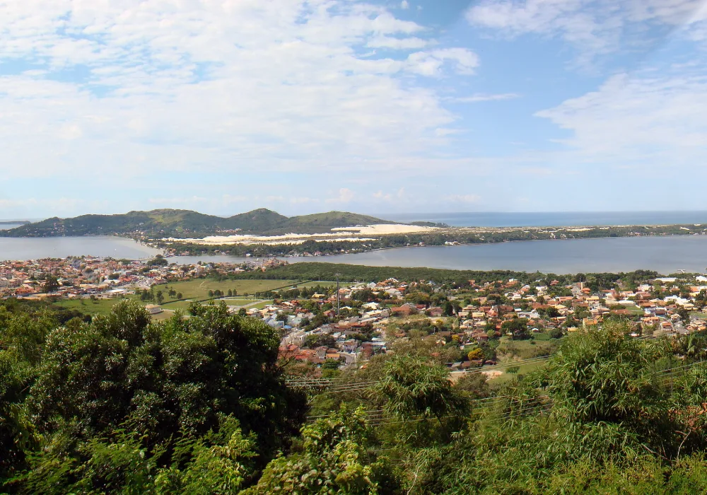 Vista da Lagoa da Conceição, em Florianópolis