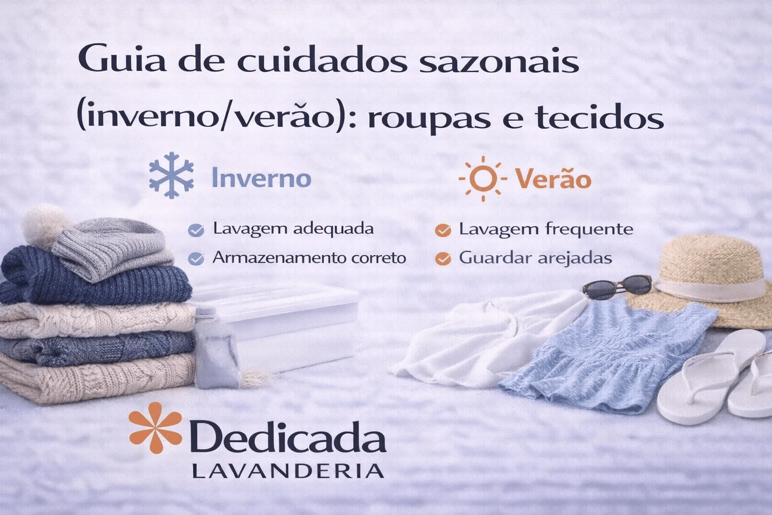 Lavanderia Florianópolis Guia Roupas Sazonais Inverno Verão