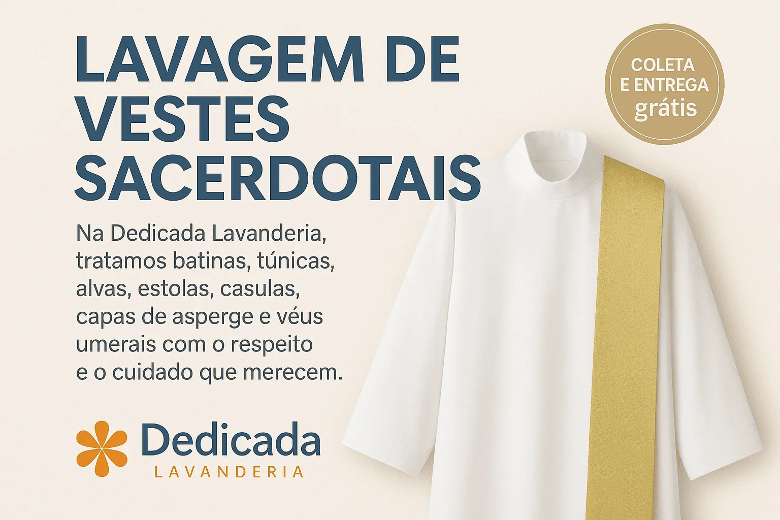 Lavanderia Florianópolis Lavagem Roupas Sacerdotais