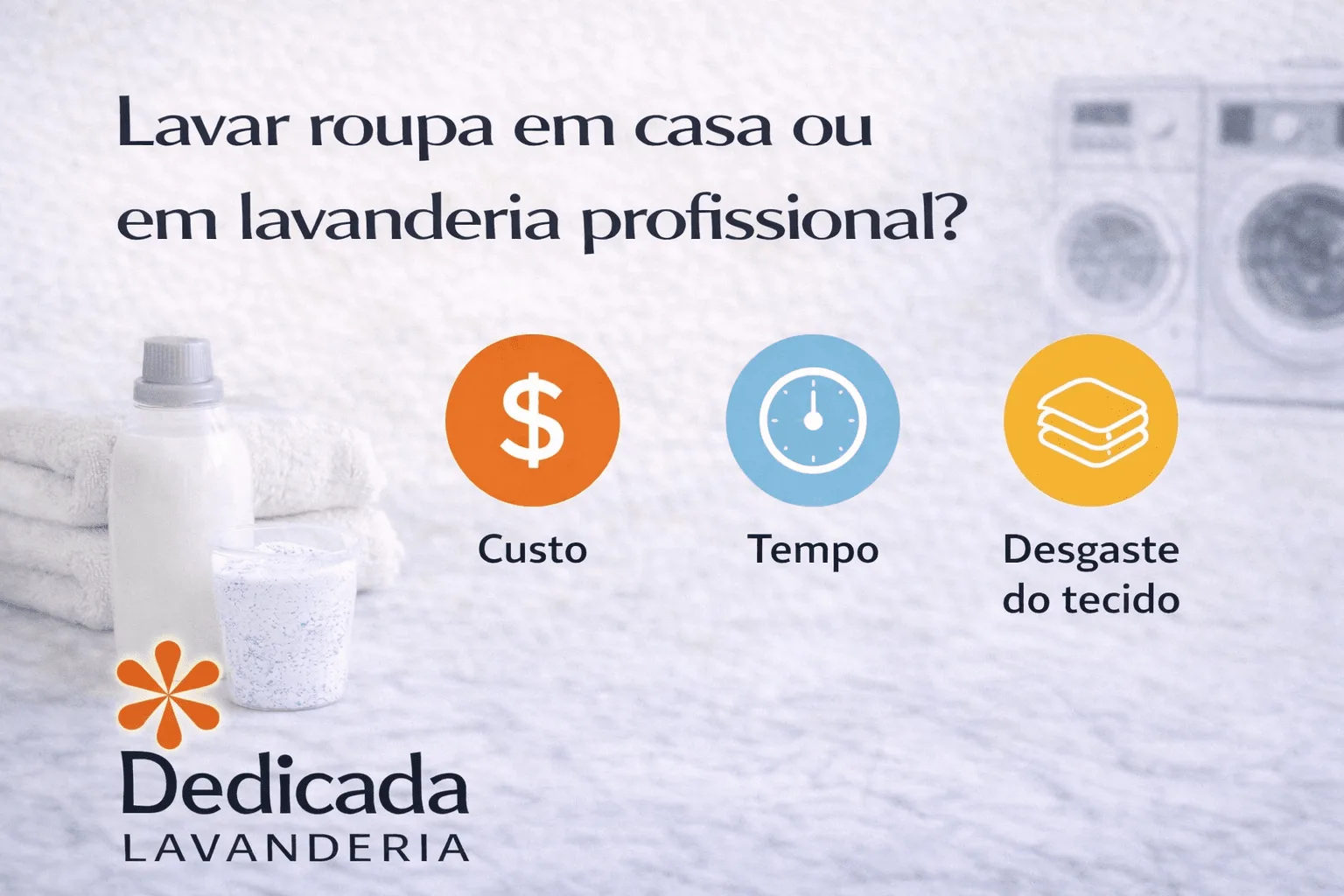 Lavanderia Florianópolis lavar roupa em casa ou na lavanderia