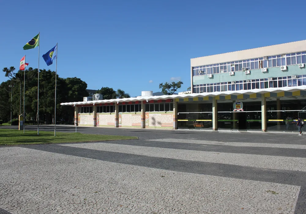 O prédio da Reitoria da UFSC, na Trindade, em Florianópolis